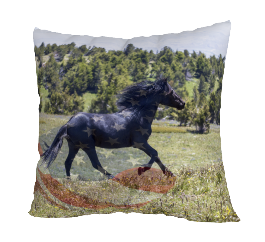 RUNNING FREE ACCENT PILLOW COVER