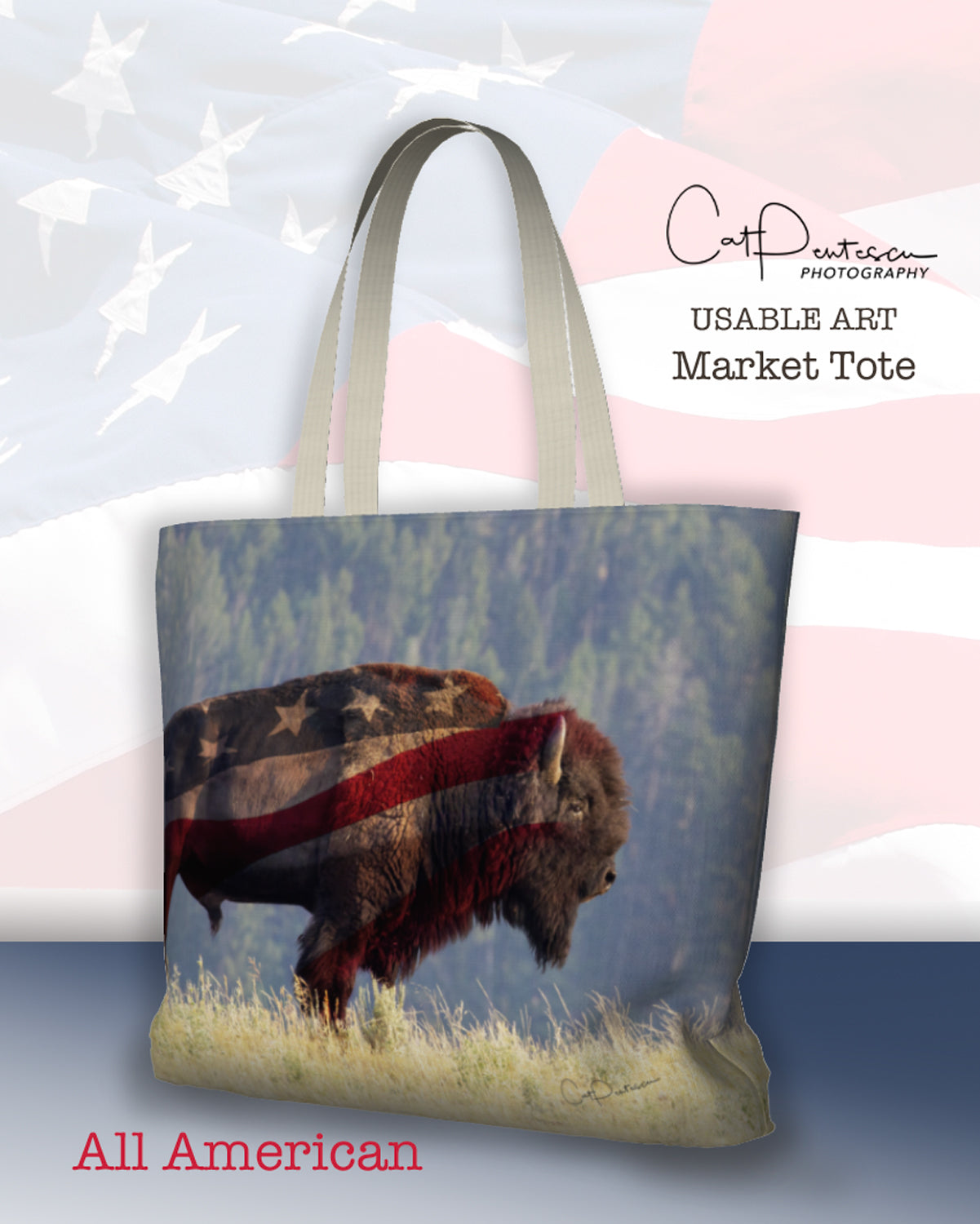 ALL AMERICAN MARKET TOTE