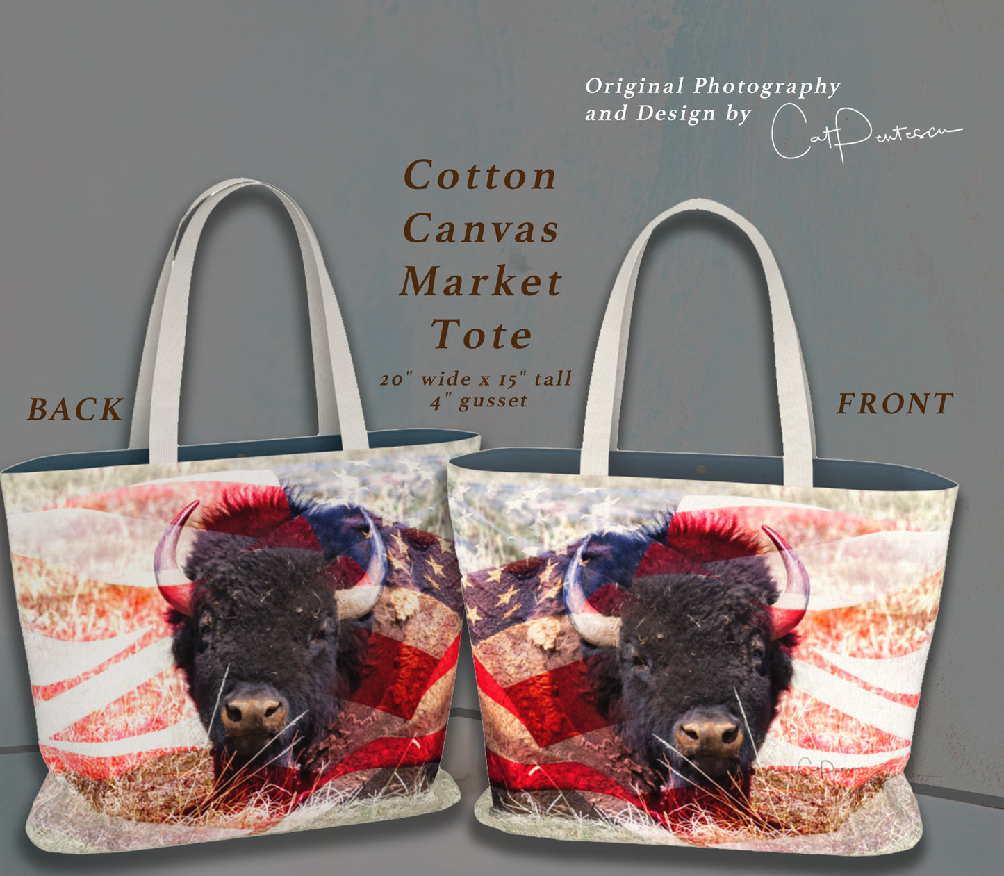 AMERICAN BUFFALO MARKET TOTE