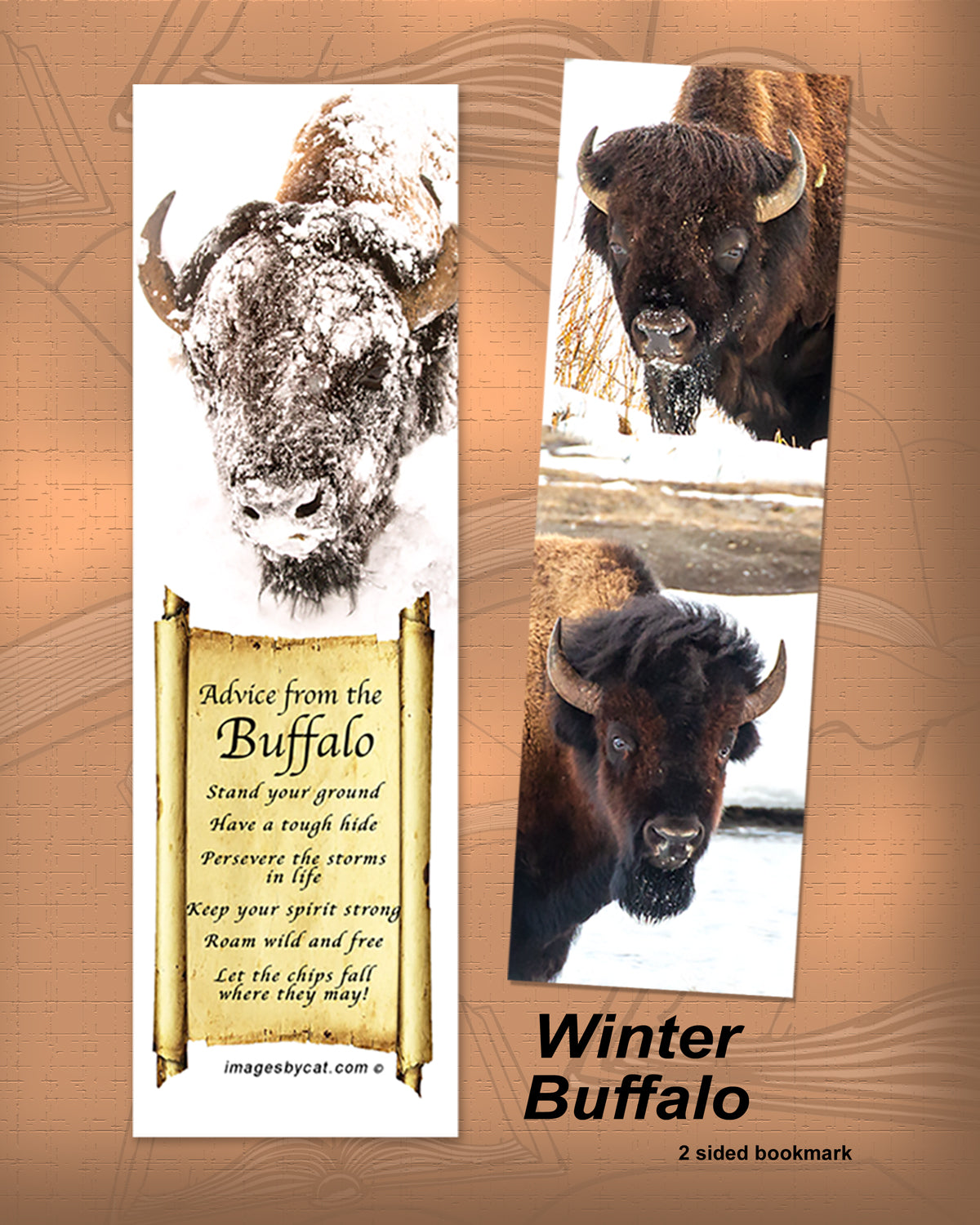 ADVICE FROM THE WINTER BUFFALO BOOKMARK