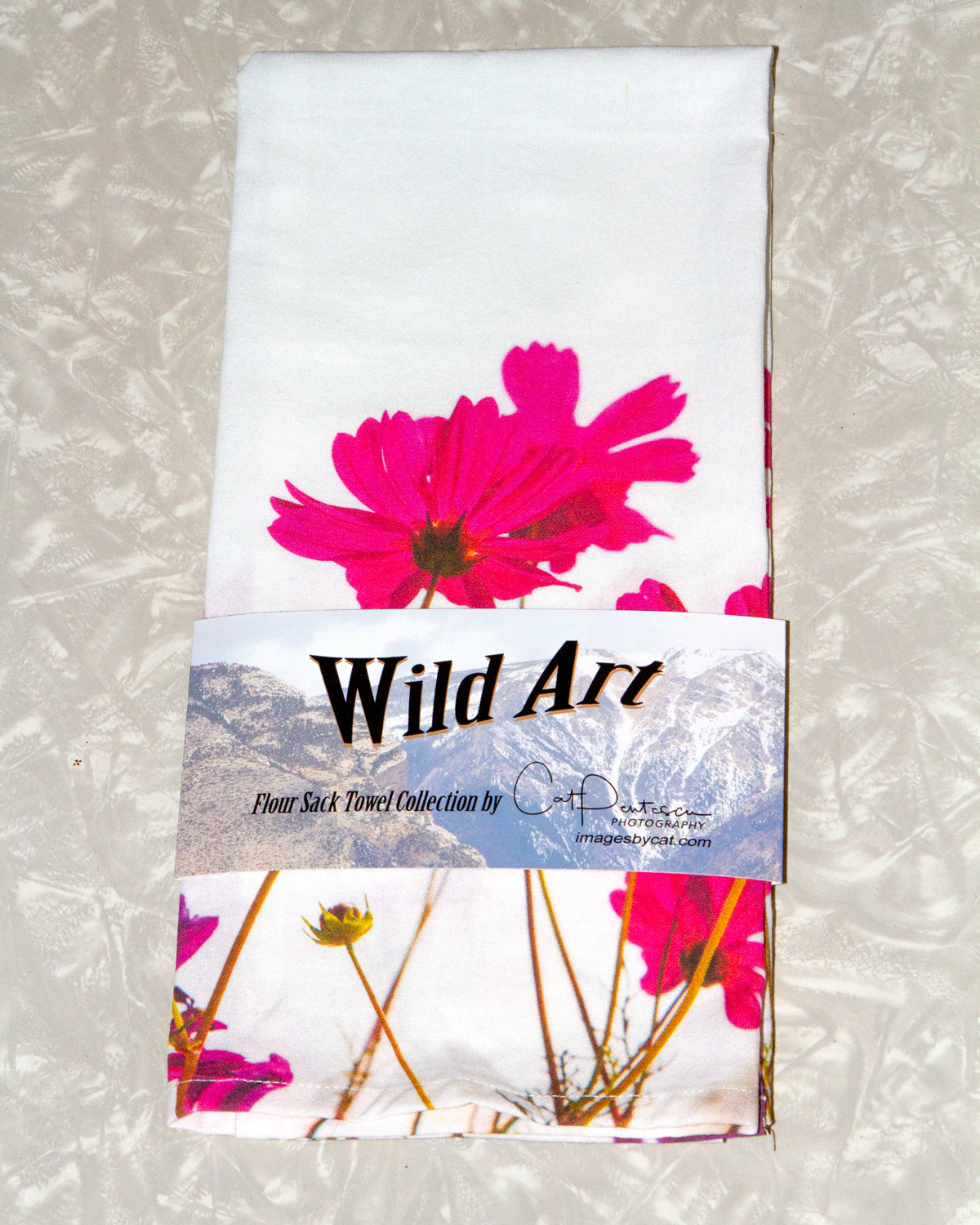 PRETTY IN PINK FLOUR SACK TOWEL