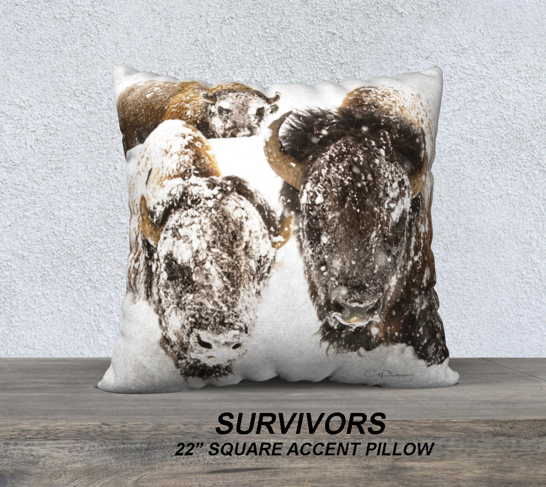 SURVIVORS ACCENT PILLOW COVER