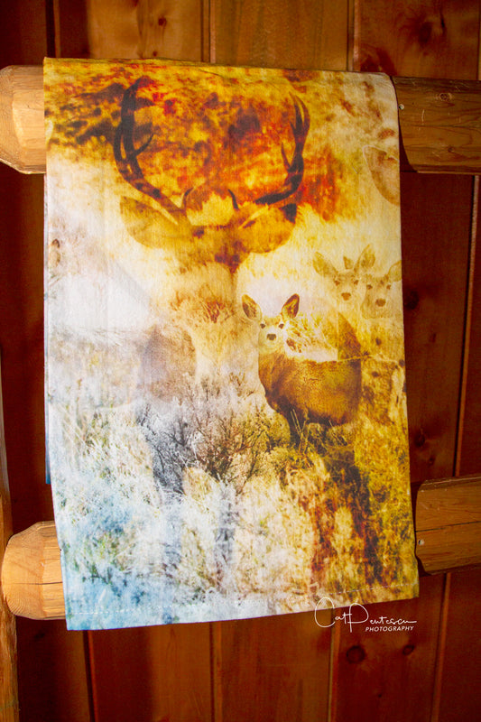 DEER HUNT FLOUR SACK TOWEL