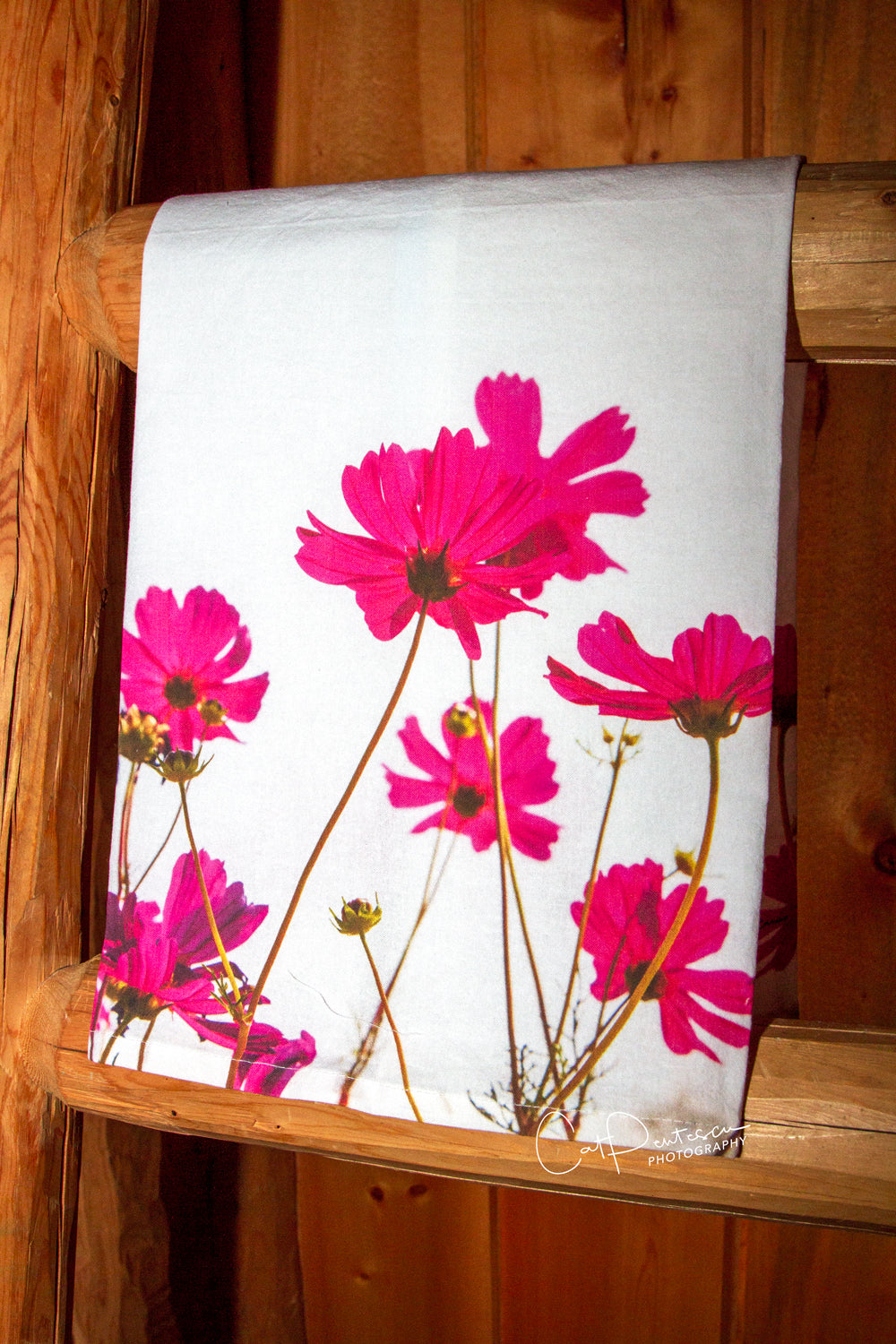 PRETTY IN PINK FLOUR SACK TOWEL