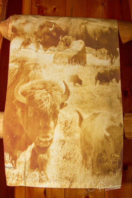 BUFFALO MONTAGE FLOUR SACK TOWEL