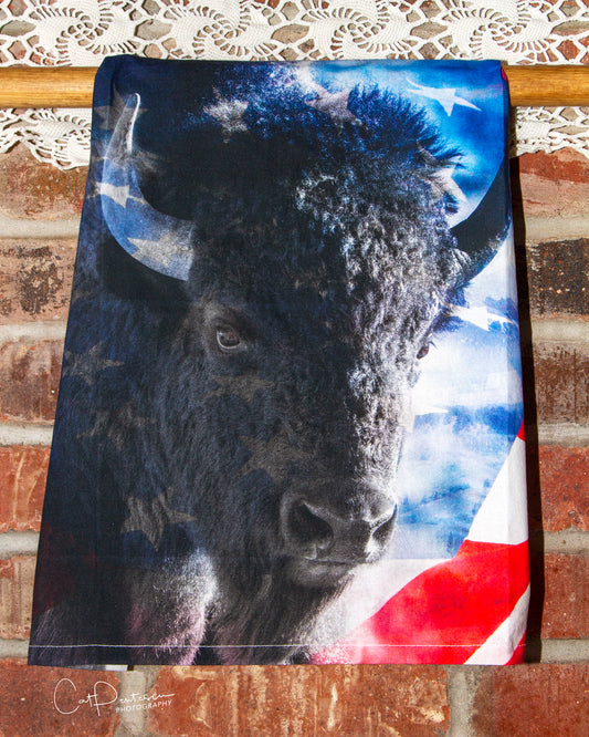 POWERED BY FREEDOM FLOUR SACK TOWEL