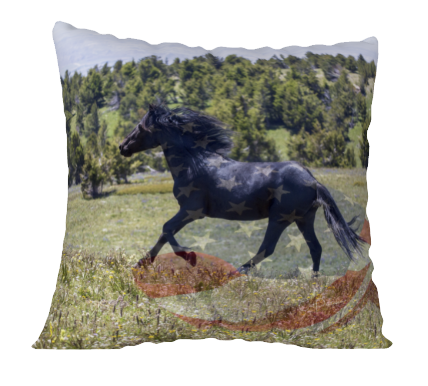 RUNNING FREE ACCENT PILLOW COVER