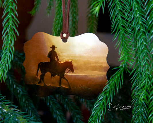 Ornament - COWBOY - Metal