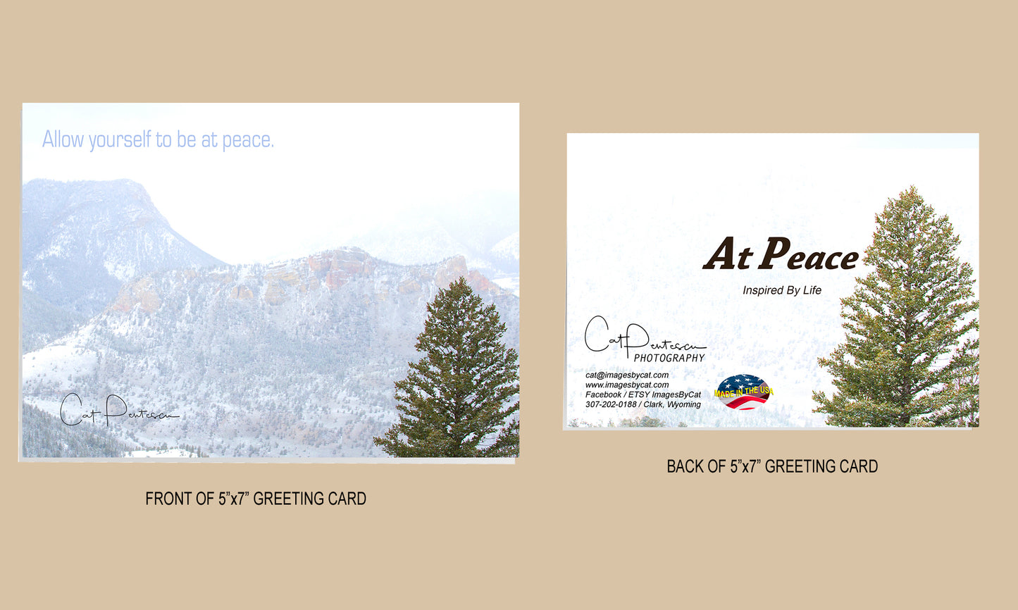 Greeting Card - BE AT PEACE