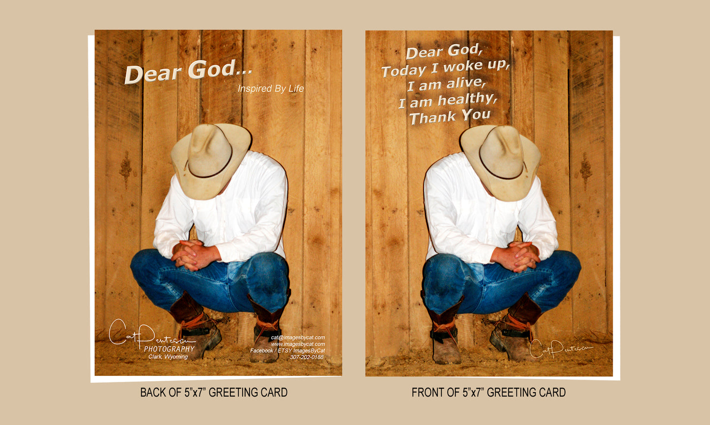Greeting Card - DEAR GOD