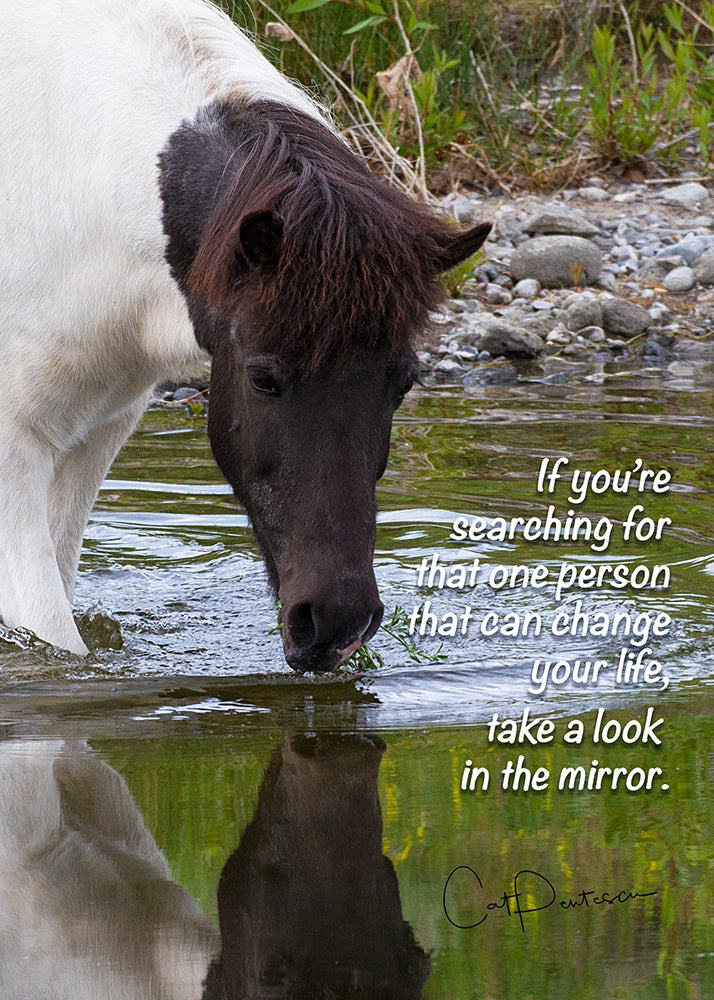 Greeting Card - IN THE MIRROR