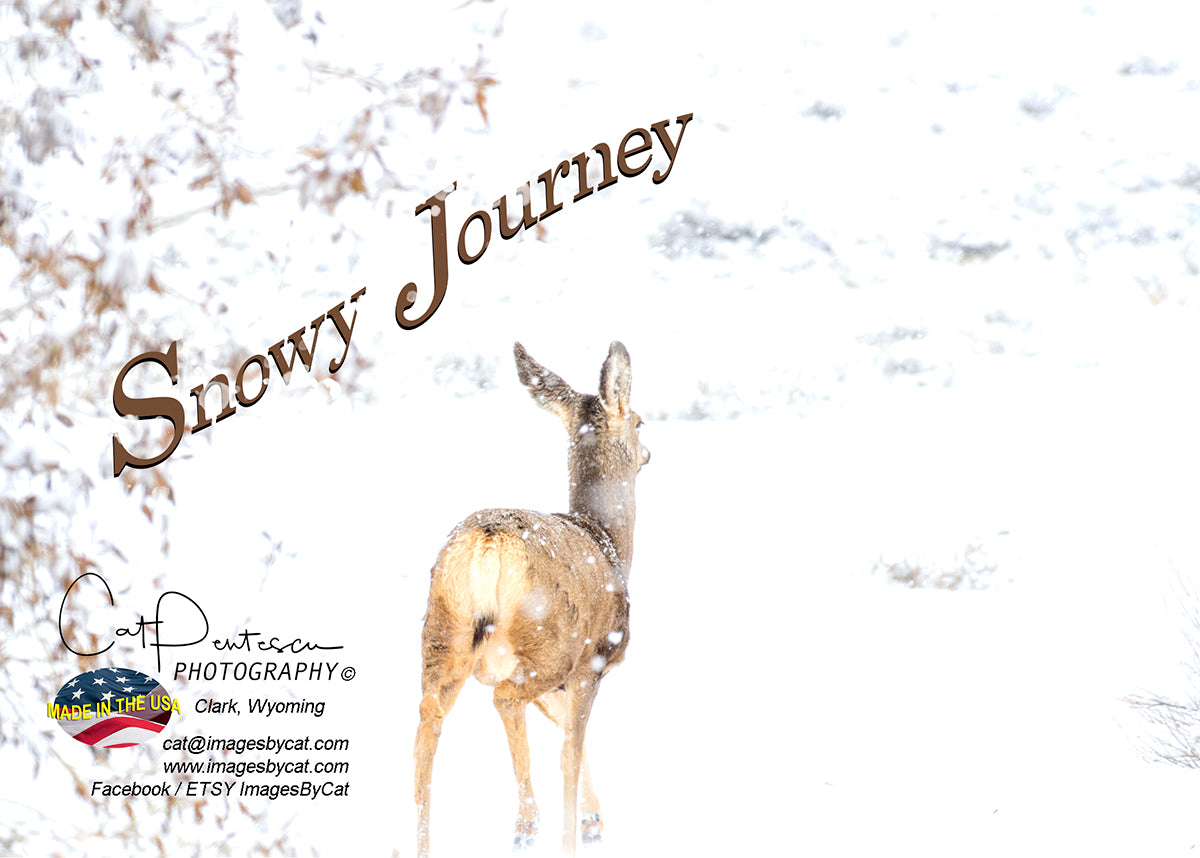 Greeting Card - SNOWY JOURNEY