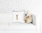 SNOW BUNNY ACCENT PILLOW COVER